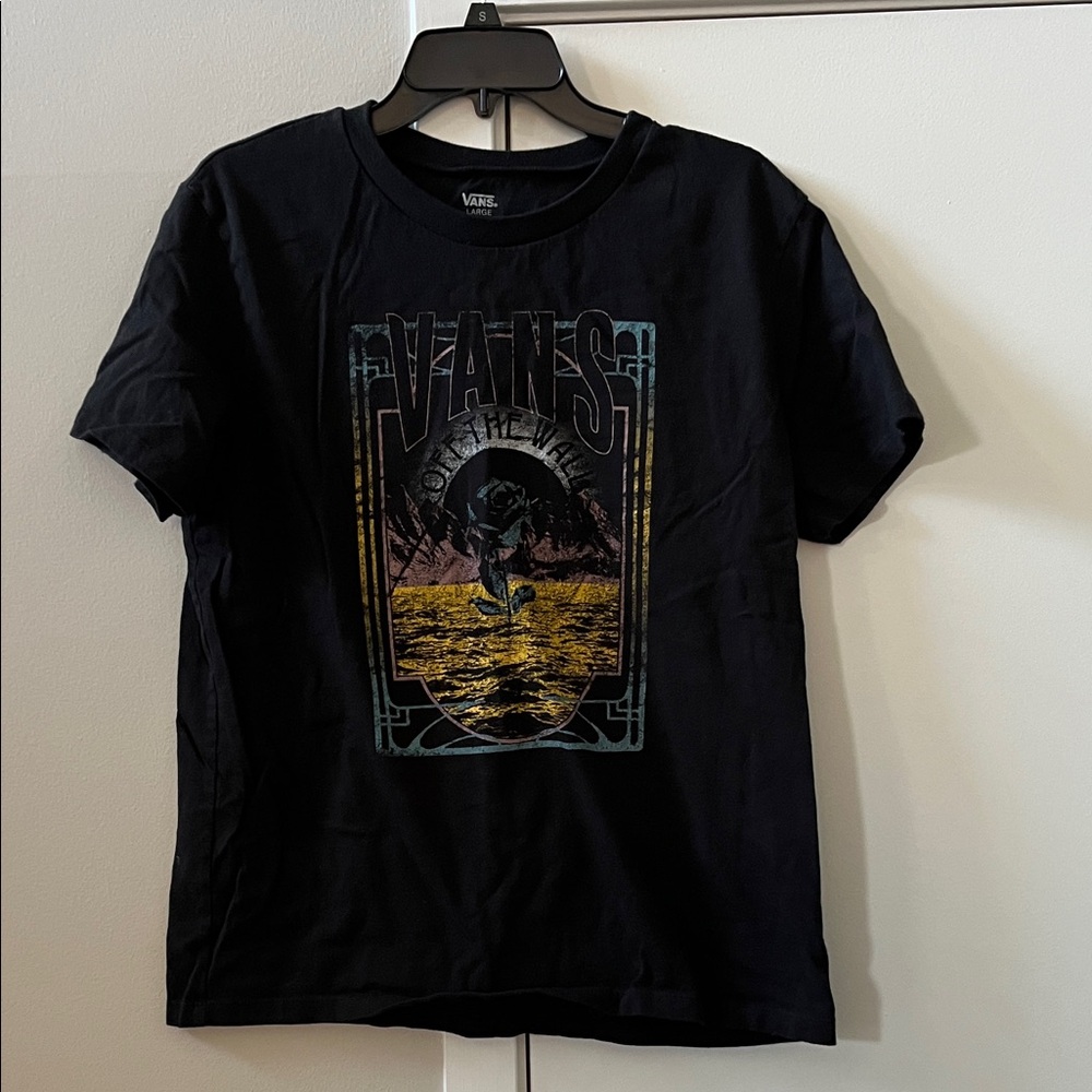 VANS Black and Yellow Graphic Tee